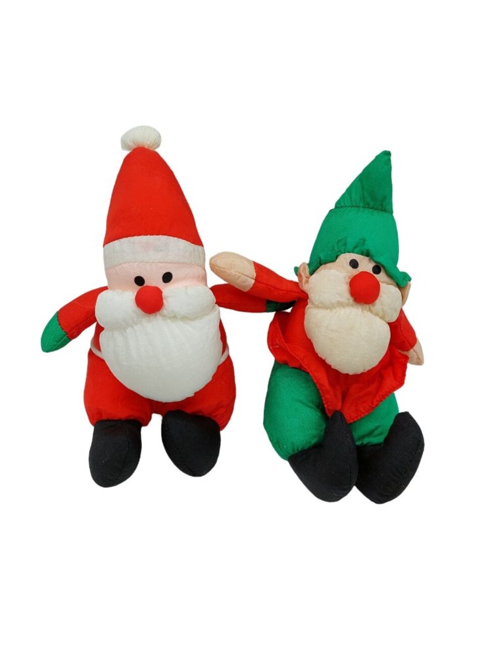 Soft dreams Nylon Santa Claus 5" stuffed toy plush Set Of 2